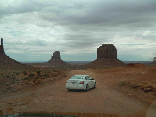 Man kann den Zustand der Piste nur ahnen........