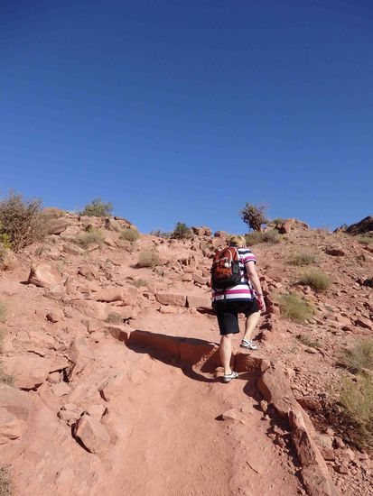 Sehr schmeichelndes Foto beim Aufstieg  