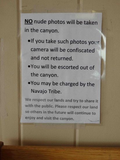 Pech, wenn man im Canyon so "spezielle" Fotos machen wollte 