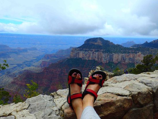 Füße mit Panorama, das hat doch was 
