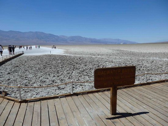 Dies ist der tiefste Punkt der USA mit 86m unter dem Meeresspiegel