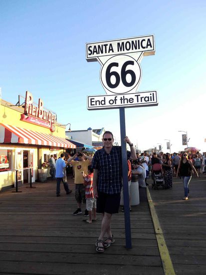 Hier endet die berühmte Route 66