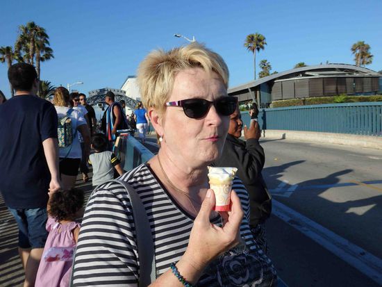 Ein Mini-Softeis musste heute einfach mal sein. Es war erst unser drittes während der gesamten Zeit in den USA  