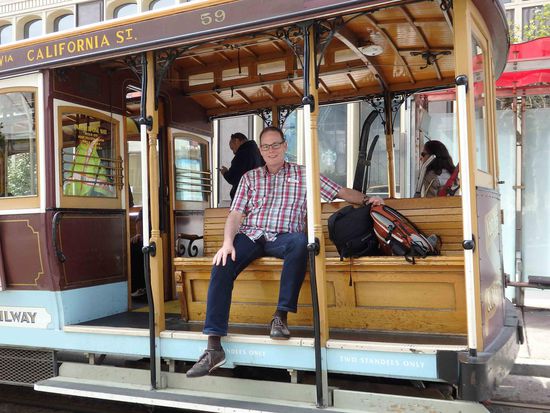 Der Anblick täuscht, das Cable Car war voll