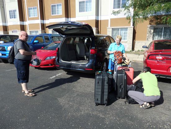 Systematisches Packen - eigentlich egal bei dem Raumangebot 