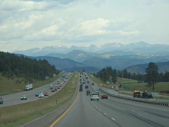 Erster Blick in die Rockies