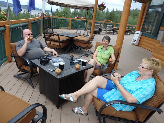 Chillen auf der Terrasse