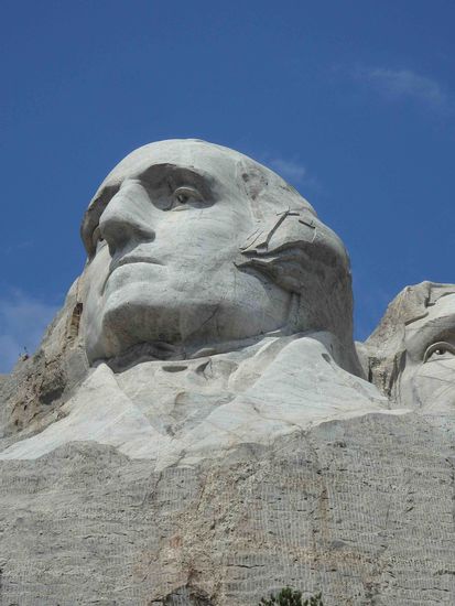 George Washington ist der einzige mit Jacke