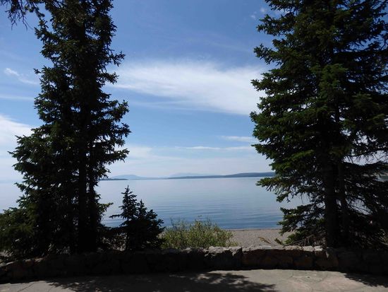 Ausblick auf den Yellowstone Lake