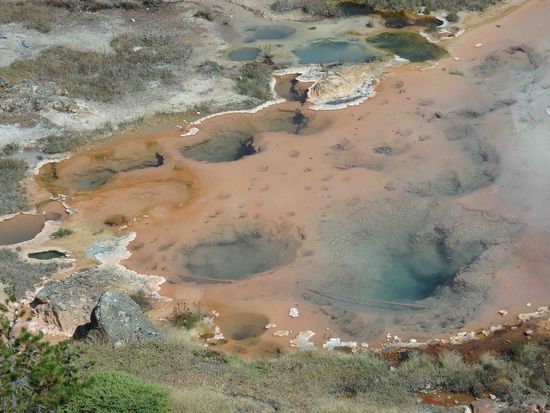 Rote Färbung bedeutet eine Temperatur von rund 60 °C