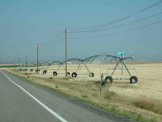 So werden die riesigen Felder bewässert