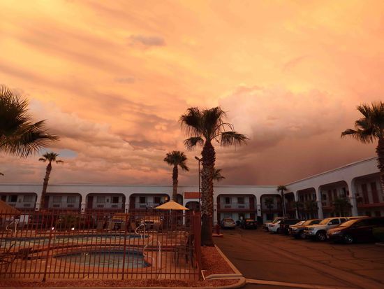 Gewitterwolken gestern Abend in St. George