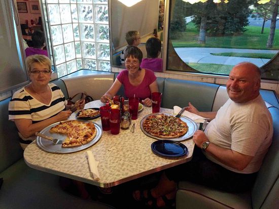 Super leckere aber leider viiiiiiel zu große Pizzen