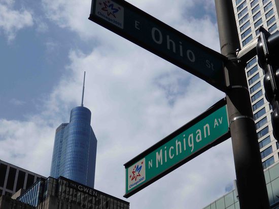 Die Michigan Avenue - genannt die Magnificent Mile