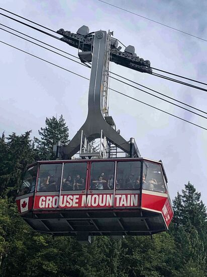 Per Großseilbahn in die Höhe