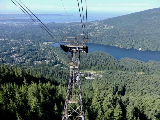 Der erste Blick von oben - es sollte später noch spektakulärer werden.