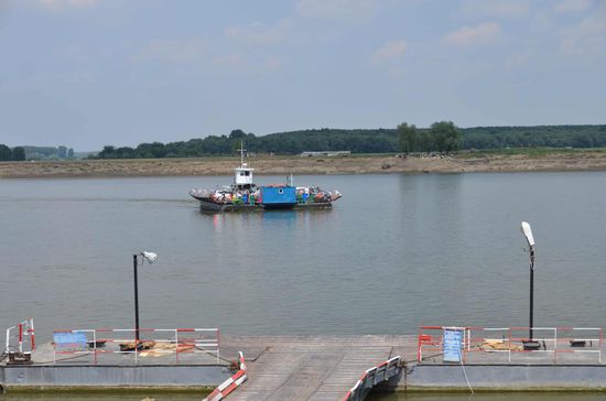 Unsere "Fähre" kommt! Süss, gell?