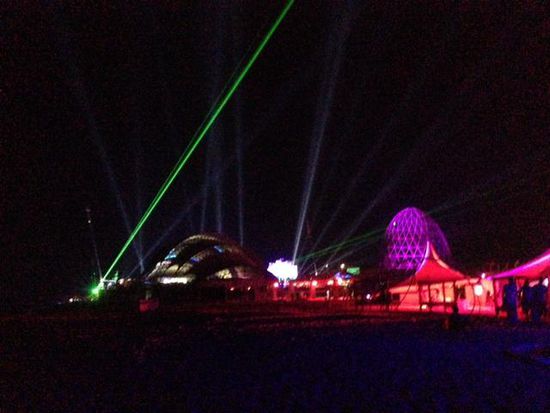 ein wenig Licht-Show