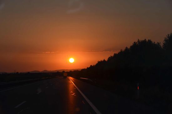Kurz nach unserer "Grenzerfahrung" die letzte Stunde in Richtung Budapest!