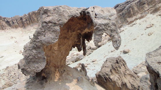Iran - Insel Qeshm im Golf von Hormoz - Bizarre Formationen am Strand