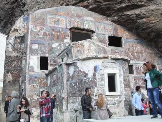 Türkei - Felsenkloster Sumela - Mit Fresken bemalte Kapelle