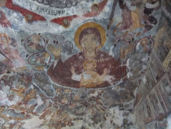 Türkei - Felsenkloster Sumela - Fresken im Kapelleninnenraum