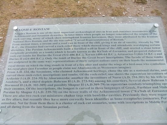 Iran - Naqsh-e Rosam - Beschreibung