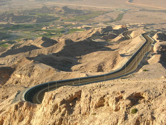 VAE - Al Ain - Jabal Hafet - Zufahrtsstraße zum Gipfel