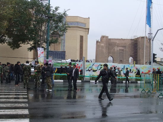 Iran - Täbris - Demonstration vor der Mosallah Moschee