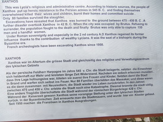 Türkei - Xanthos -Beschreibung