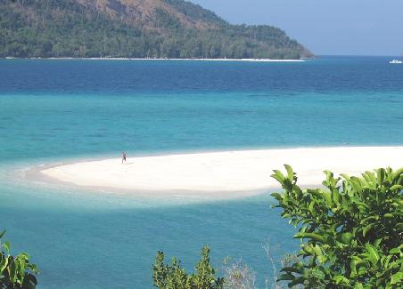 Landzunge am Andaman Beach