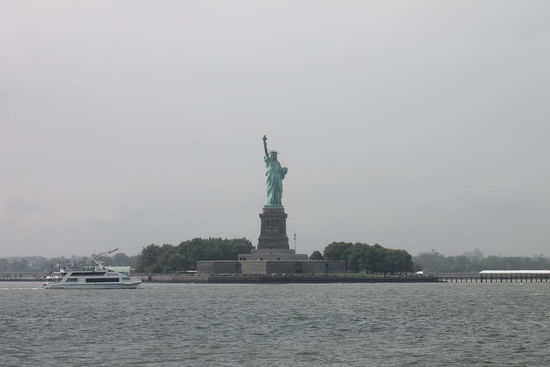 Die Freiheitsstatue auf Liberty Island