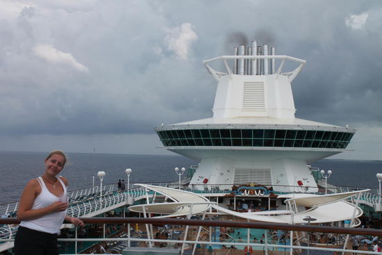 Franzi auf dem Schiff