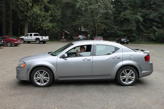 Unser Mietauto nach Tofino