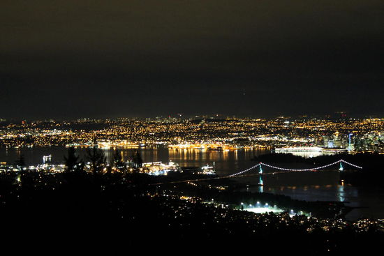 Vancouver bei Nacht