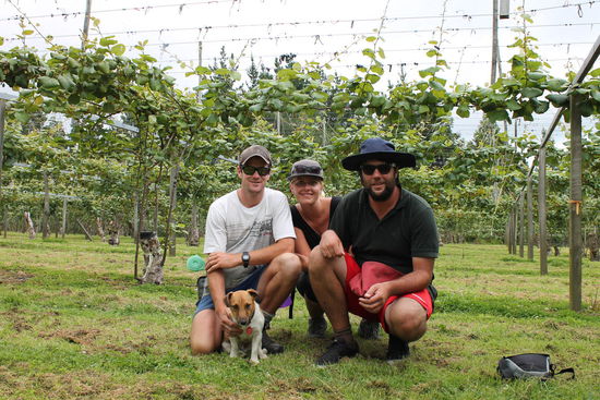 Wir, Farmersohn Dion und Hund Ted 
