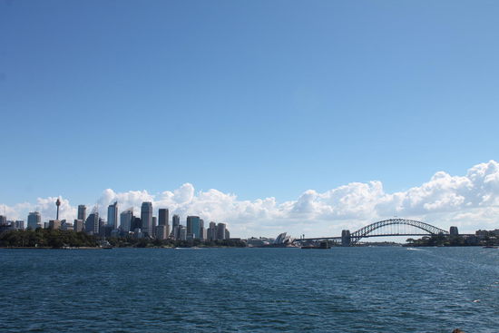 Wunderbarer Blick von der Fähre nach Manly