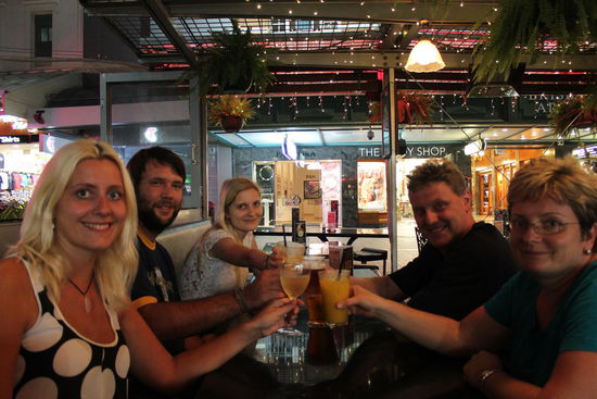 Letzter gemeinsamer Abend in Australien 