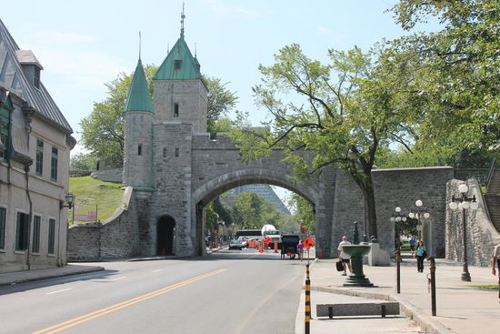 Teil der Stadtmauer von Quebec