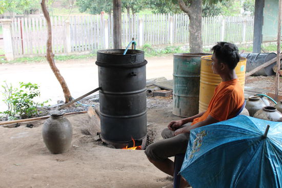 Reisschnapsherstellung.... 