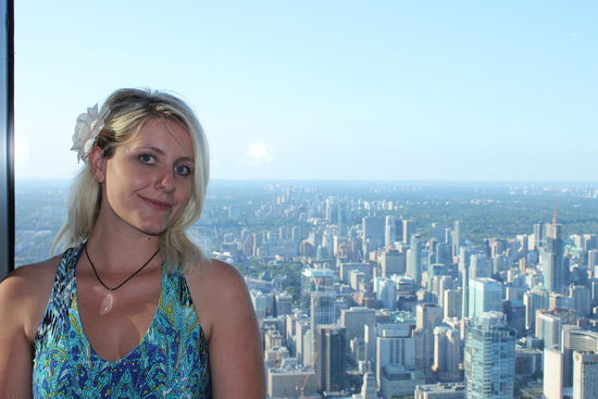 Wunderbarer Blick vom CN Tower in Toronto