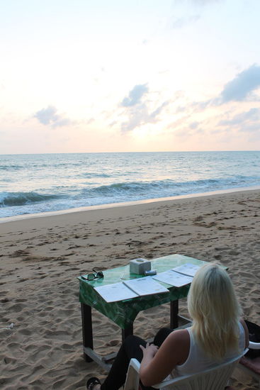 Franzi in unserem Lieblingsrestaurant 