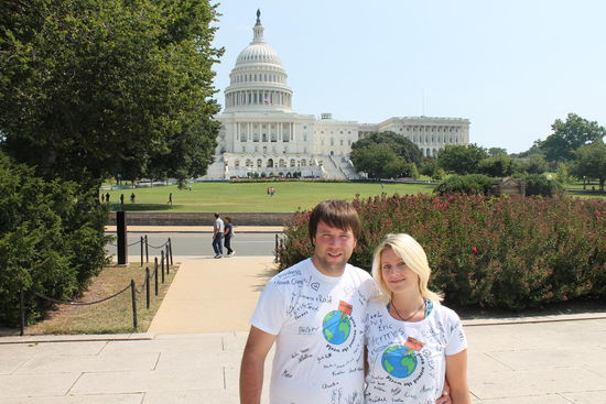 Wir vorm Capitol in Washington D.C.