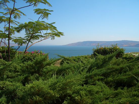 Vom Berg der Seligpreisung über den Kinnaret Richtung Galiläa