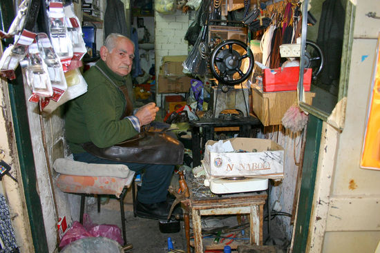 Schusterwerkstätte in Nazareth