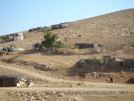 Beduinensiedlung in der judäischen Wüste