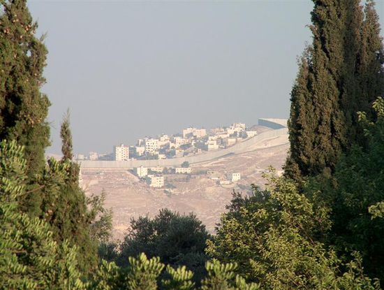 'The Wall' in Richtung Bethlehem