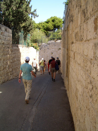 und weiter geht es talwärts in Richtung Garten Gethsemane