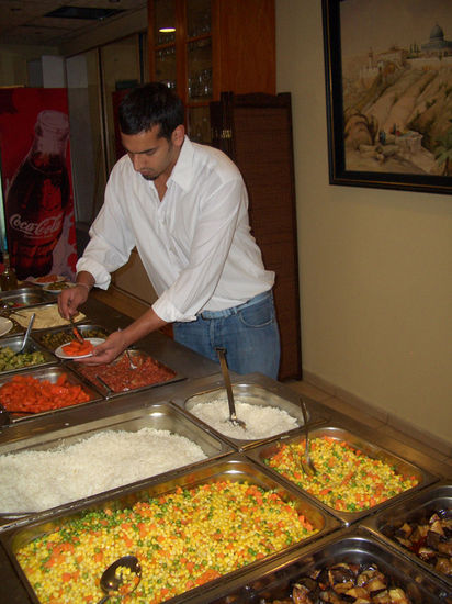 Buffet im palästinensischen Restaurant