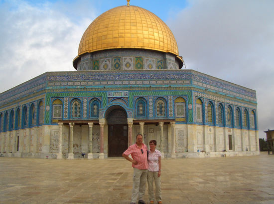 Wir zwei vor dem Felsendom